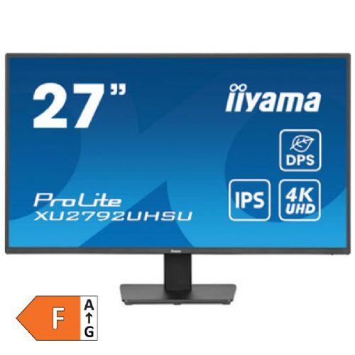 Monitor IIYAMA ProLite XU2792UHSU-B6 68,5cm (27"), 3840 x 2160 (4K UHD), IPS, 350 cd/m2, DP/HDMI/USB zvočniki monitor