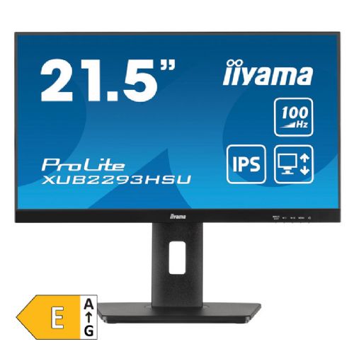 Monitor IIYAMA ProLite XUB2293HSU-B7 54,5cm (21,5") FHD IPS 100Hz HDMI/DP zvočniki