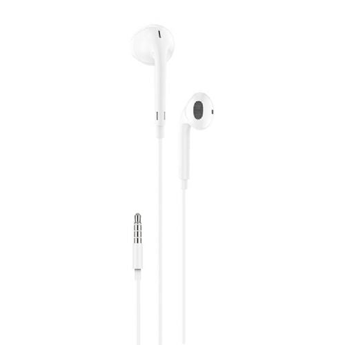 In-ear slušalke, žične Foneng T34, mini jack 3,5 mm, daljinski upravljalnik (bel)