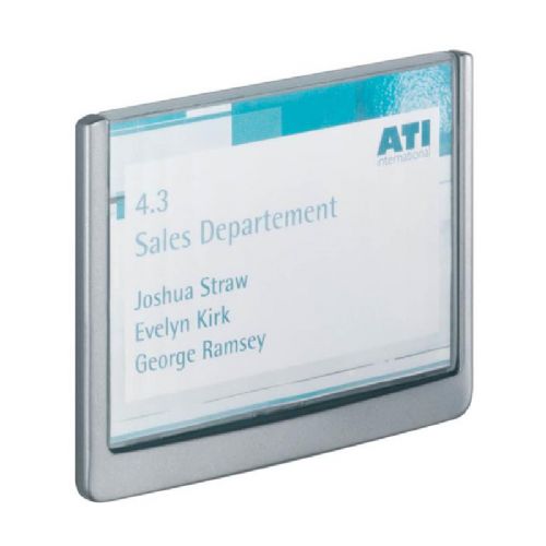Information plate click silver 149x105.5mm