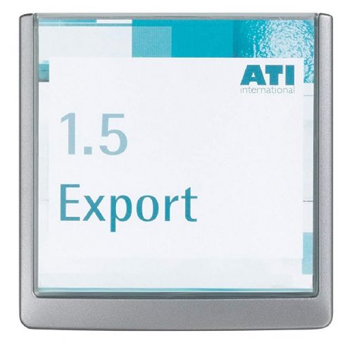 Information plate click silver 149x148.5mm