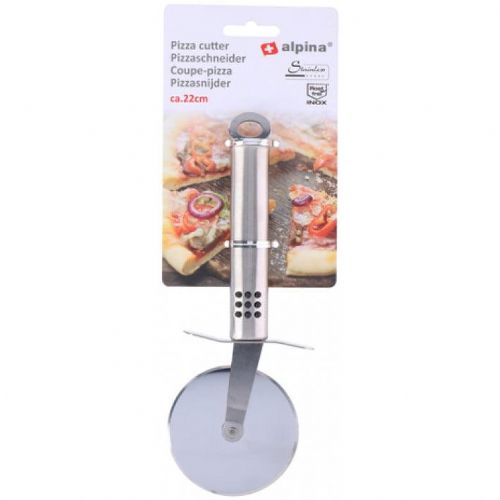 Stainless steel pizza knife 22cm rotating