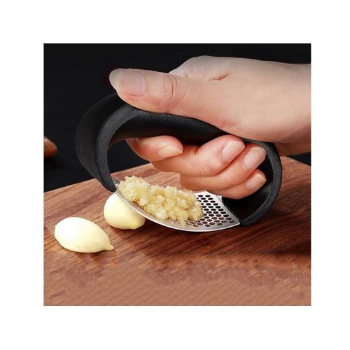 Stainless steel garlic press
