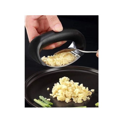 Stainless steel garlic press