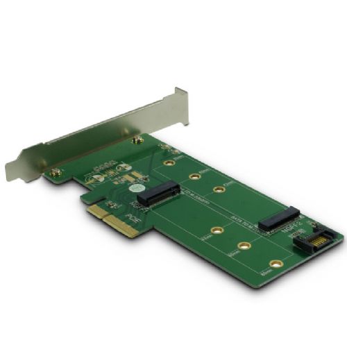 INTER-TECH KT015 M.2 PCIe SSD and M.2 S-ATA NVMe 32Gbit/s adapter