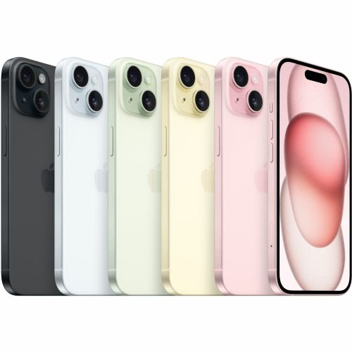 Pametni telefon Apple iPhone 15, 512 GB, rumen