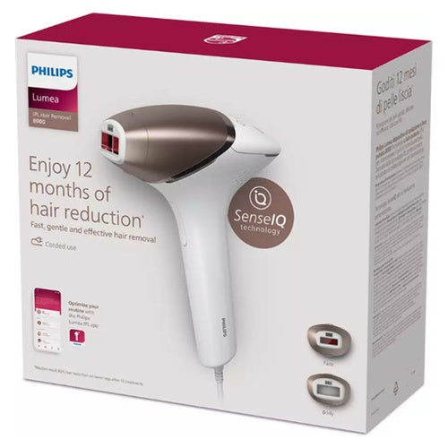 IPL - permanent hair removal device Philips BRI945/00 8000 Series, SmartSkin sensor, 5 settings, built-in UV filter