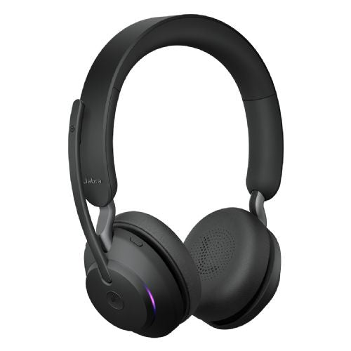 Jabra Evolve2 65 Stereo MS + Ladestation + Link 380 USB-C, schwarz