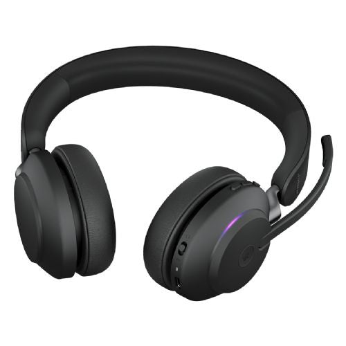 Jabra Evolve2 65 Stereo MS + Ladestation + Link 380 USB-C, schwarz