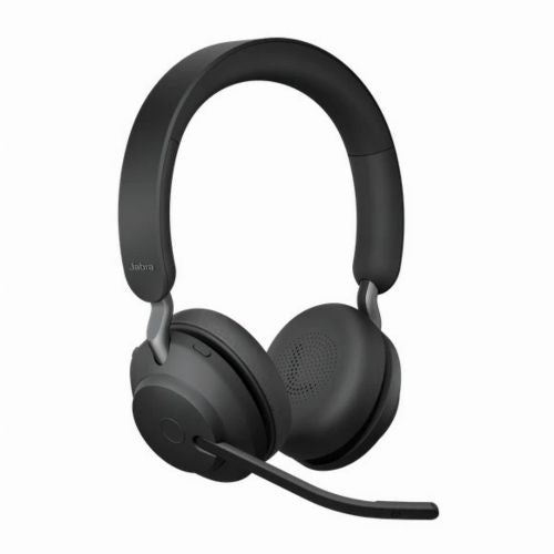 Jabra Evolve2 65 Stereo UC Headset + Charging Dock + Link 380 USB-A, Black