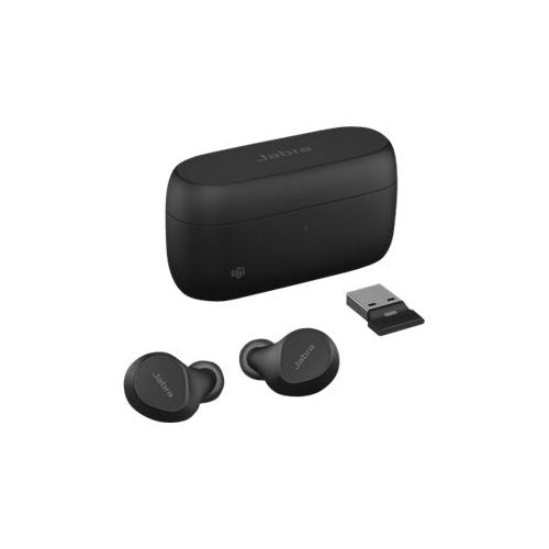 Slušalke JABRA Evolve2 Buds MS True wireless earphones with mic in-ear Bluetooth active noise cancelling USB-A via BT adapter black MSTea