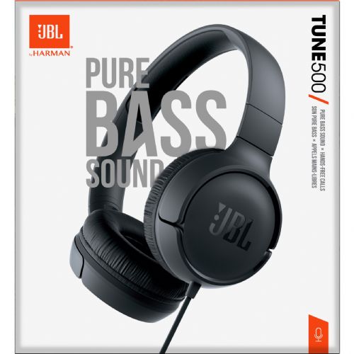 Slušalke JBL Tune500 žične, naglavne, zložljive, lahek dizajn, vgrajen mikrofon