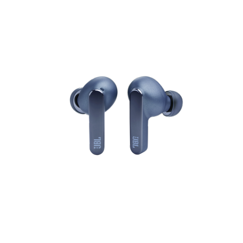 JBL Live Pro 2 TWS wireless headphones, adaptive ANC, 11 mm drivers, 6 microphones, IPX5, blue