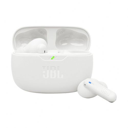 Slušalke JBL Wave Beam 2 brezžične, aktivno odpravljanje šumov, Bluetooth 5.3, do 40 h avtonomije, bele