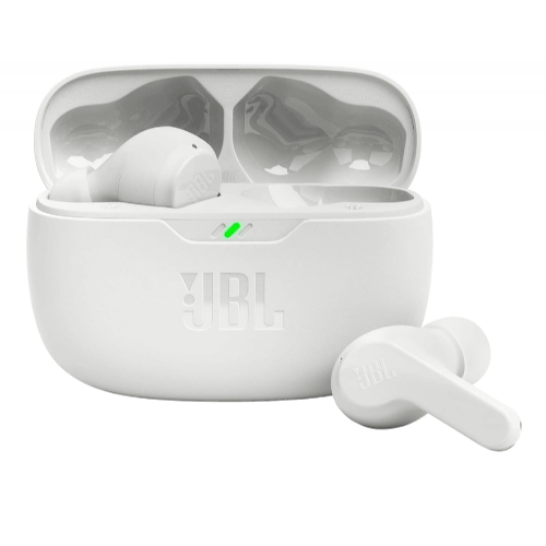JBL Wave Beam Bluetooth wireless headphones white
