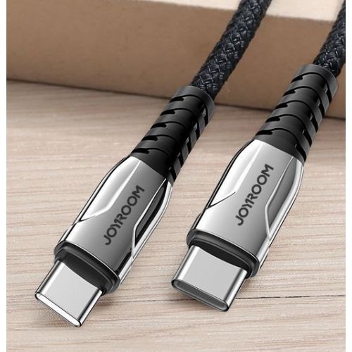 JoyRoom data cable S-1230K1 Quick Charge 60W Type C to Type C - black braided