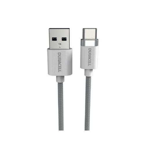 Duracell cable USB-A to USB-C 1m white