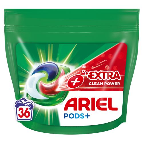 Ariel Extra Clean Power laundry detergent capsules, 36pcs