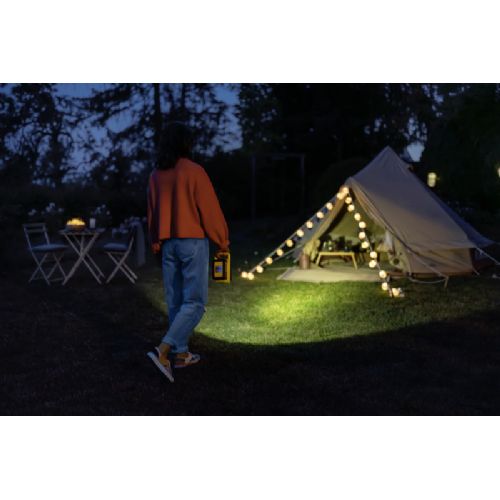 Kärcher MFL 2-18 cordless work light, 280 lumens, 18 V battery platform, Power Bank function, yellow