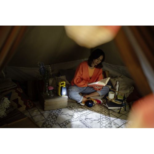 Kärcher MFL 2-18 cordless work light, 280 lumens, 18 V battery platform, Power Bank function, yellow