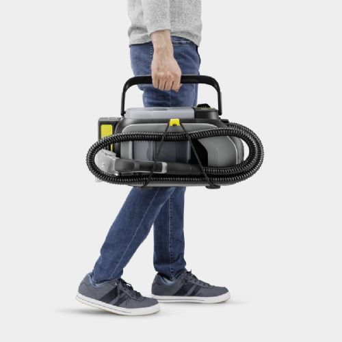 Akumulatorski globinski čistilnik Karcher Professional Puzzi 2/1 Bp 36 V, 3,7 kg, 1,7/2,9 l, antracit/sive barve