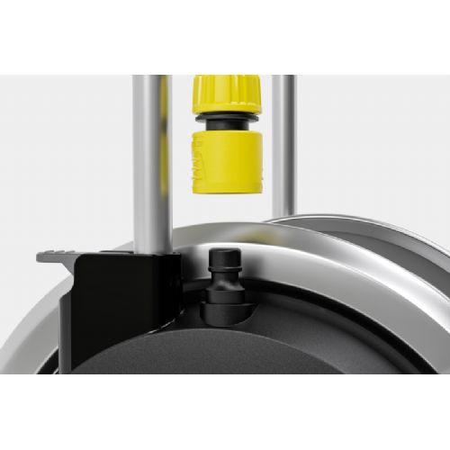 Karcher HT 5 M hose trolley 2.645-367.0, adjustable handle, metal reel, black