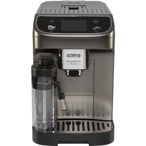 DeLonghi ECAM320.70.TB Magnifica Plus coffee machine, 18 drinks, LatteCrema Hot, 3.5" touch screen, 4 user profiles, easy cleaning