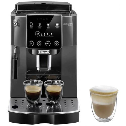 DeLonghi ECAM220.22.GB automatic coffee machine, integrated grinder, 1.8 L, 15 bar, milk frother, black