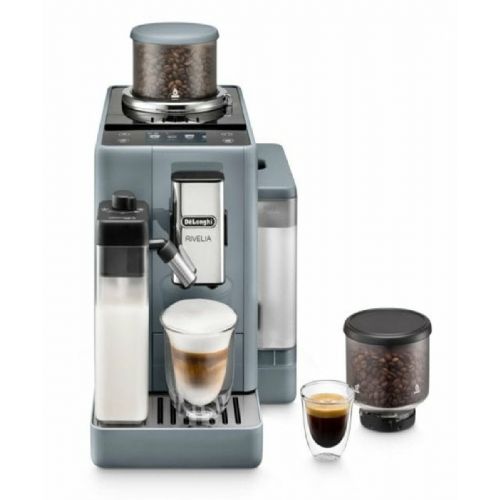 DeLonghi Rivelia EXAM440.55.G coffee machine, 3.5'' color display, LatteCrema, Bean Switch, 2 bean containers, 19 bar