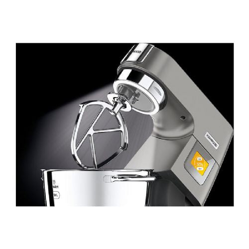 Kuhinjski robot Kenwood Titanium Chef Patissier XL 1400 W, 7 l kovinska posoda, mešanje, rezanje, ribanje, srebrna barva
