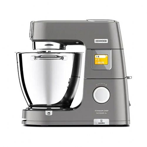 Kuhinjski robot Kenwood Titanium Chef Patissier XL 1400 W, 7 l kovinska posoda, mešanje, rezanje, ribanje, srebrna barva