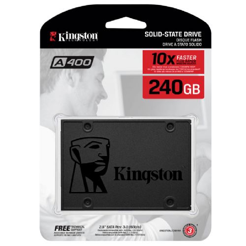 Vgradni SSD-disk Kingston A400, 240 GB, 2,5", SATA3, TLC (SA400S37/240G)