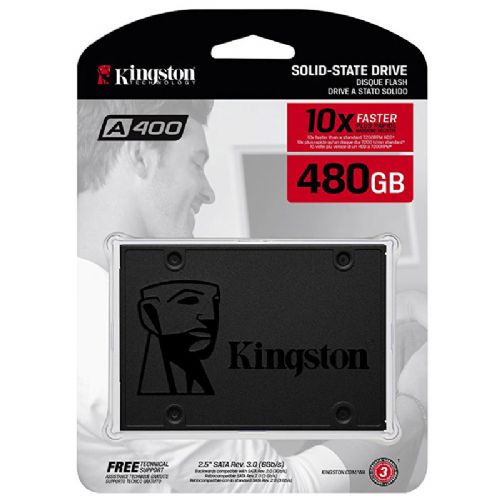 Vgradni SSD disk Kingston A400 2,5" 480GB SATA3 (SA400S37/480G)