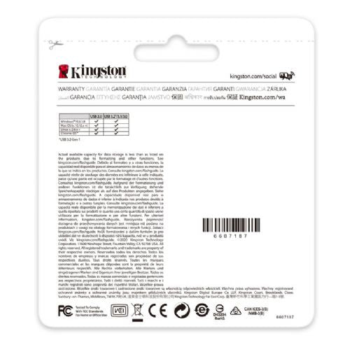 KINGSTON DataTraveler Kyson 64GB USB3.2 Gen1 type-A DTKN/64GB USB key