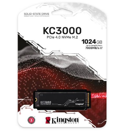 KINGSTON KC3000 1TB M.2 PCIe NVMe SKC3000S/1024G SSD