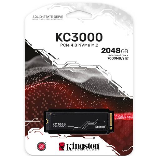 Vgradni SSD disk KINGSTON KC3000 2TB M.2 PCIe NVMe (SKC3000D/2048G) SSD