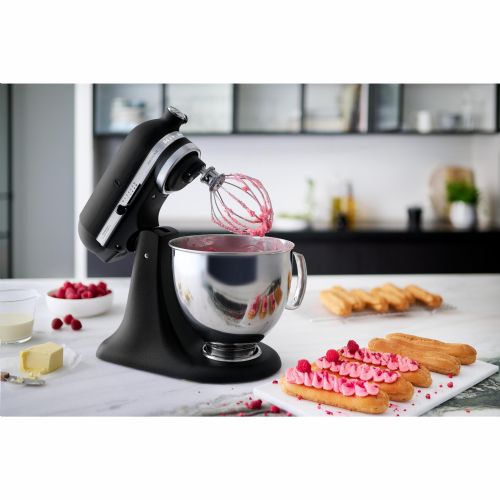 Kuhinjski robot KitchenAid 5KSM175PSEBK Artisan 300 W, 4,8 l, 10 hitrosti, nagibna glava, črna litina