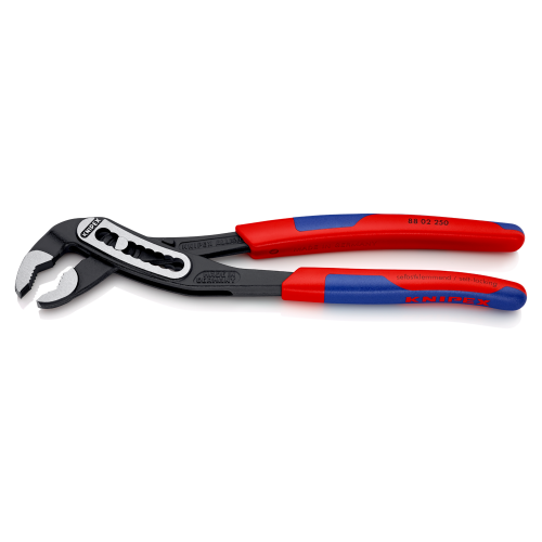 Knipex Alligator 88 02 250 pipe/water pump pliers, 250 mm, red/blue