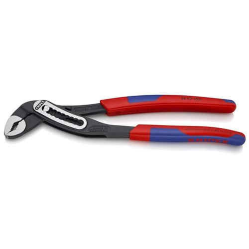Knipex Alligator 88 02 250 pipe/water pump pliers, 250 mm, red/blue