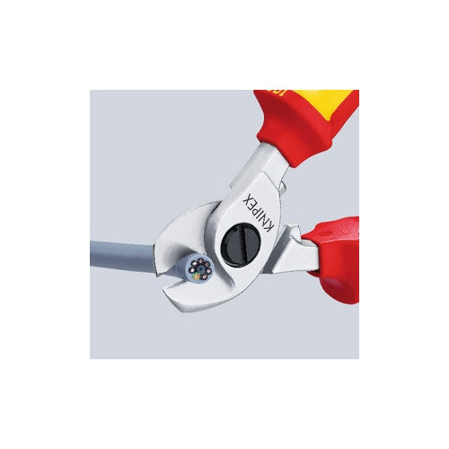 Knipex 95 26 165 cable cutter, red/yellow