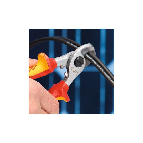 Knipex 95 26 165 cable cutter, red/yellow