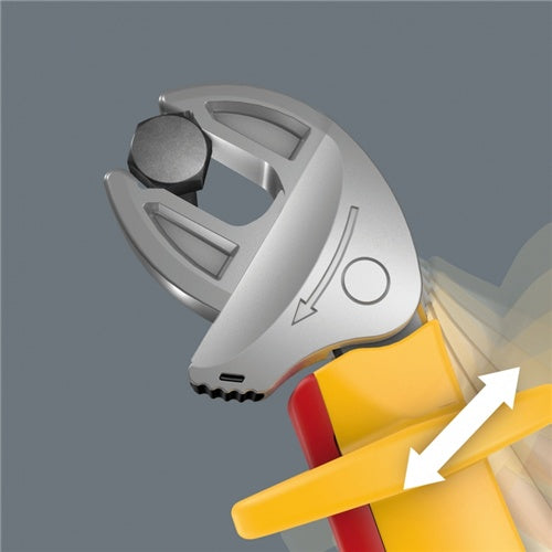 Wera Joker 6004 XS VDE wrench, size 7-10 (red/yellow, self-adjusting open-end wrench)