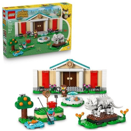 Kocke Lego Animal Crossing: Sovir Blathers in njegova muzejska zbirka (77056), 543 kock, od 7. let