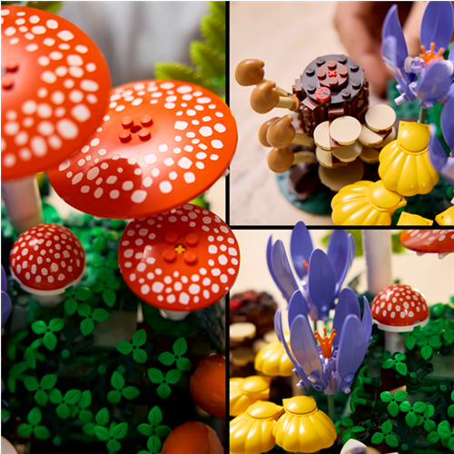 Bricks Lego Botanicals Forest Mushrooms, 806 pcs, from 18 years (11505)