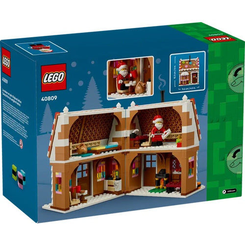 Lego bricks: Christmas gingerbread house, 498 pieces, ages 10 and up (40809)