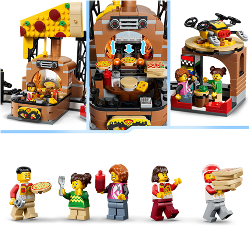 Kocke Lego City: Dostava pic z vozili, 494 kos, od 6. let (60496)