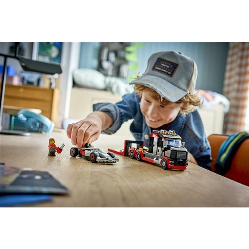 Lego City F1 Truck with Audi F1 Race Car, 508 pieces, ages 7 and up (60493)