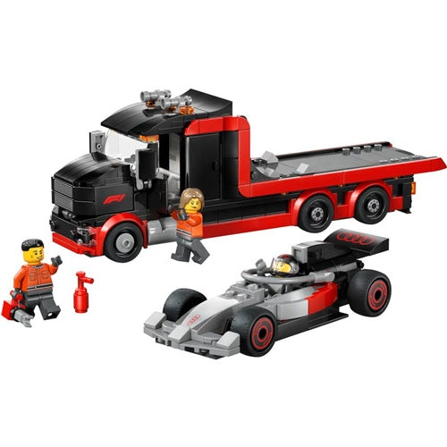 Lego City F1 Truck with Audi F1 Race Car, 508 pieces, ages 7 and up (60493)