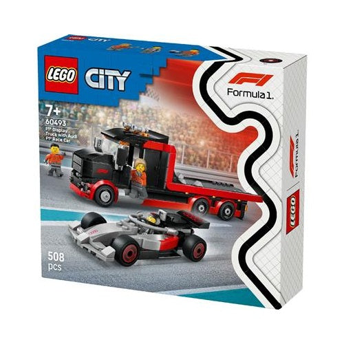 Lego City F1 Truck with Audi F1 Race Car, 508 pieces, ages 7 and up (60493)