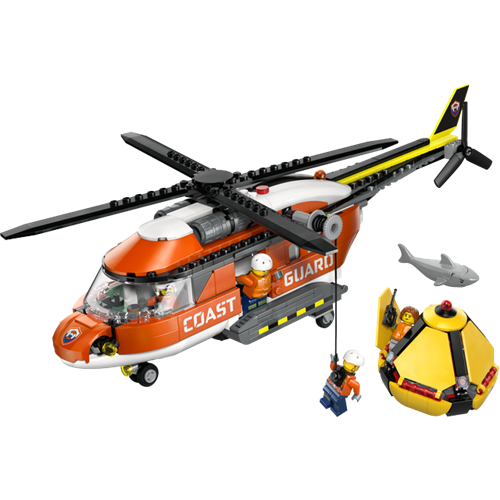 Kocke Lego City Helikopter obalne straže, 551 kock, od 7. let (60503)
